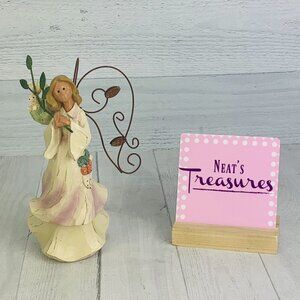 Roman Inc ANGEL ACCENTS THURSDAY'S CHILD  49324 Rabbit Rustic Resin Figurine